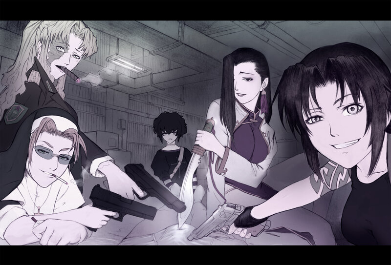 Five Women with Weapons — Gray