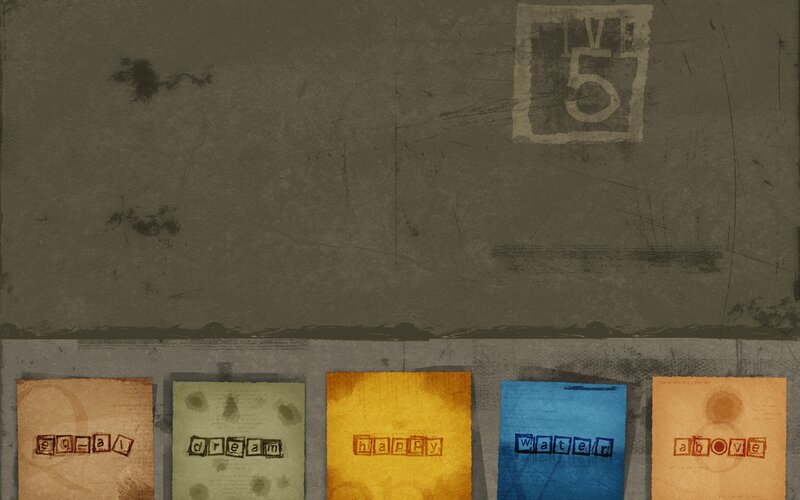 Five words on a wall