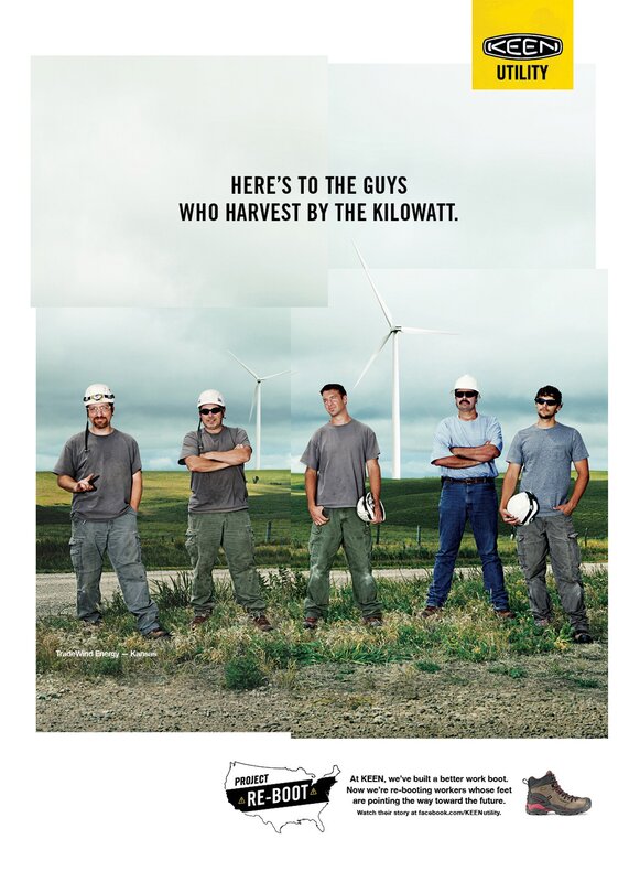 Five Workers in Field