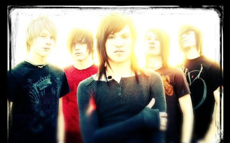 Five Young Men in Band