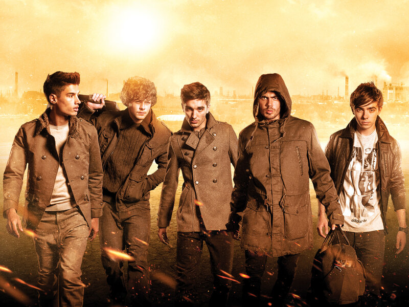 Five Young Men in Coats
