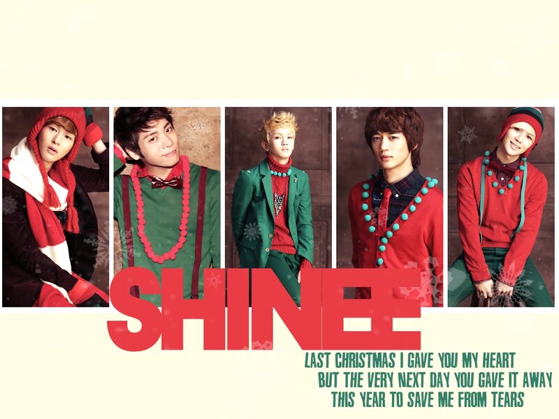 Five Young Men in Holiday Outfits