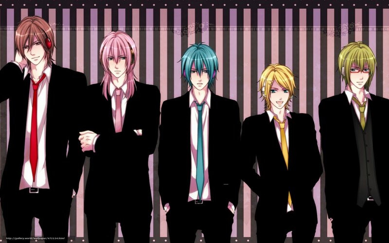 Five Young Men in Suits — Black, Confident