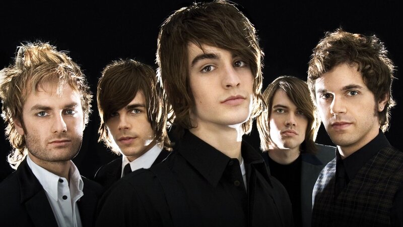 Five Young Men in Suits — Black