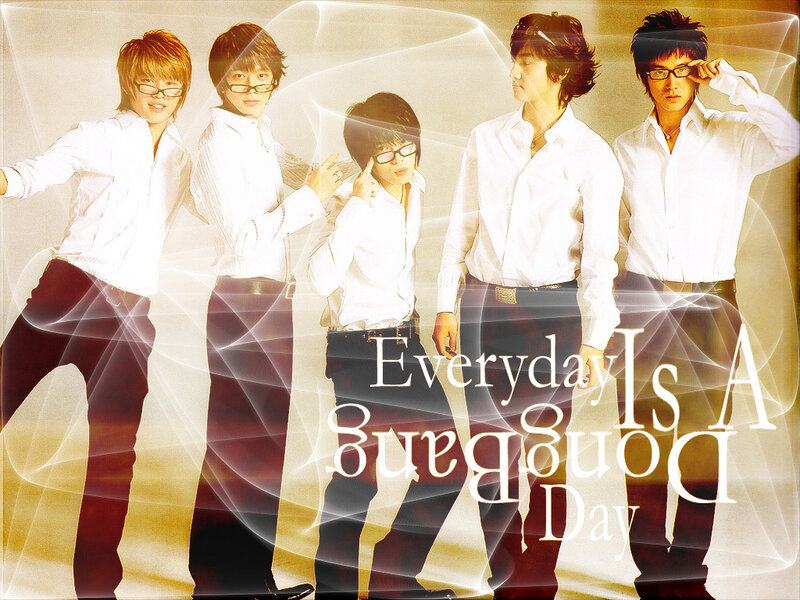 Five Young Men in White Shirts