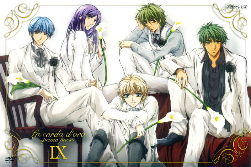 Five Young Men in White Suits