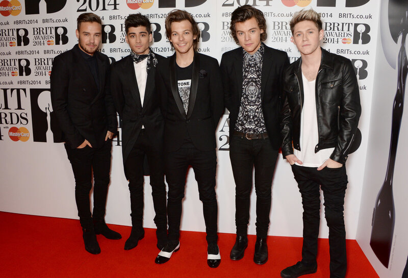 Five Young Men on Red Carpet