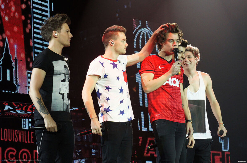 Five Young Men on Stage — Black