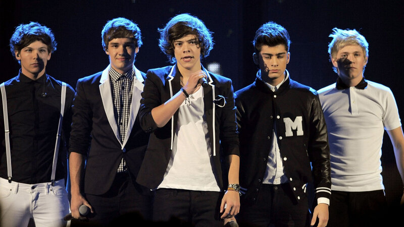 Five Young Men on Stage