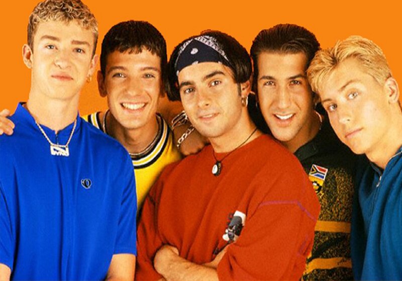 Five Young Men Posing — Orange
