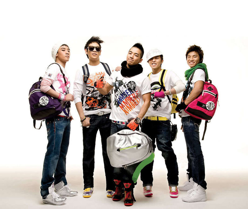 Five Young Men Posing — White, Confident, Photograph, Backpacks