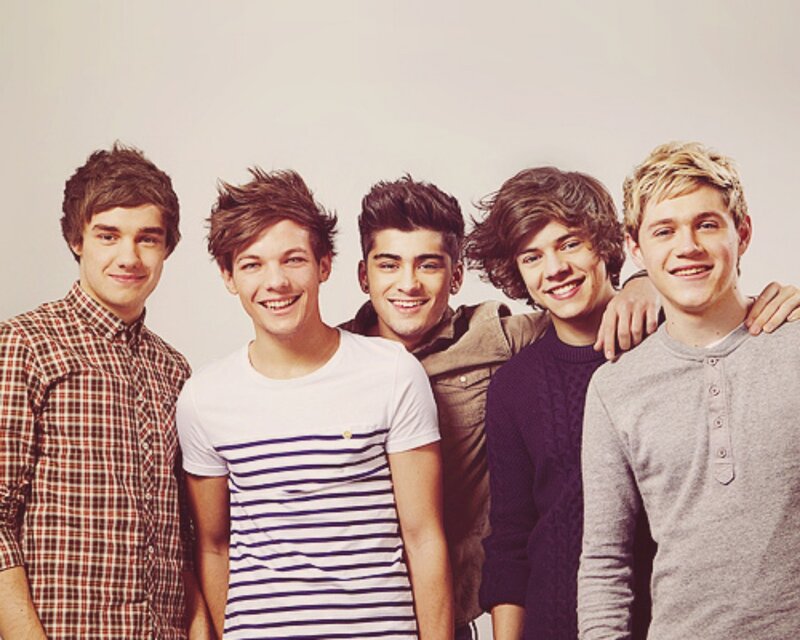 Five Young Men Posing — White, Friendly