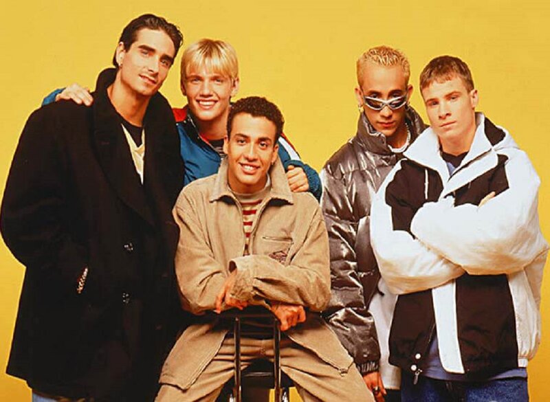 Five Young Men Posing — Yellow, Confident