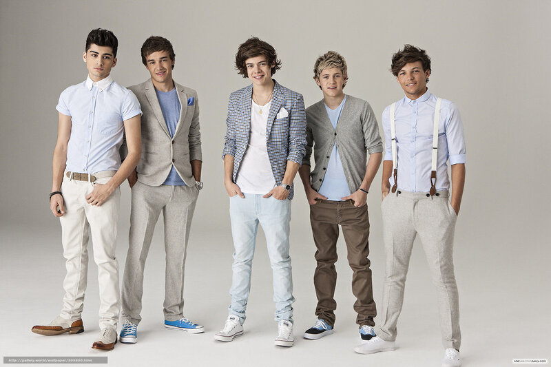 Five Young Men Standing — Gray, Neutral