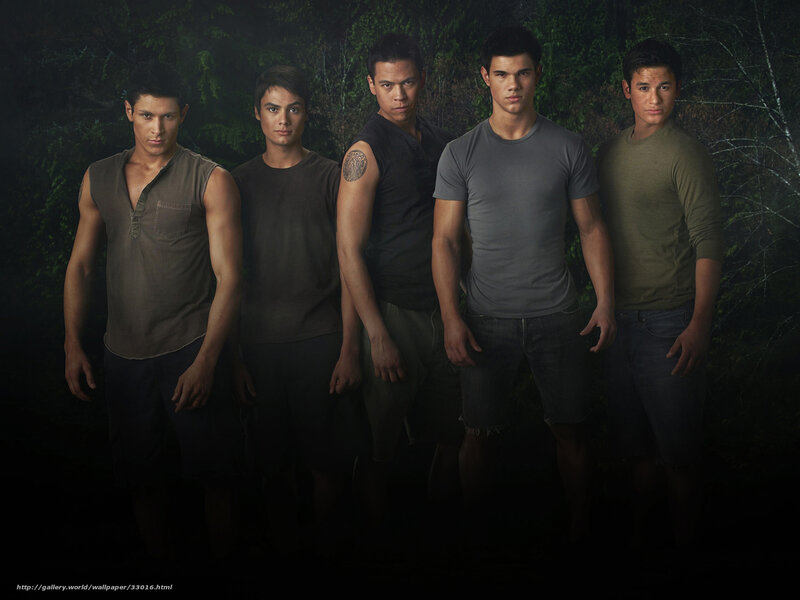 Five Young Men Standing — Green