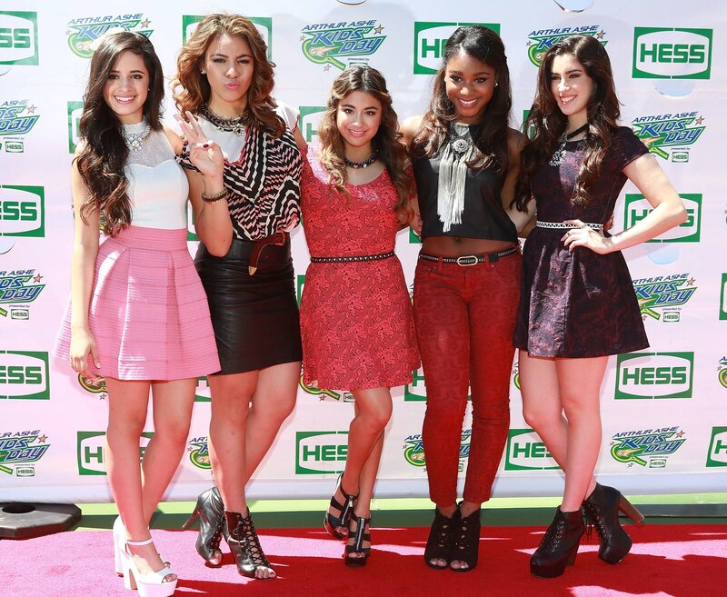 Five Young Women on Red Carpet