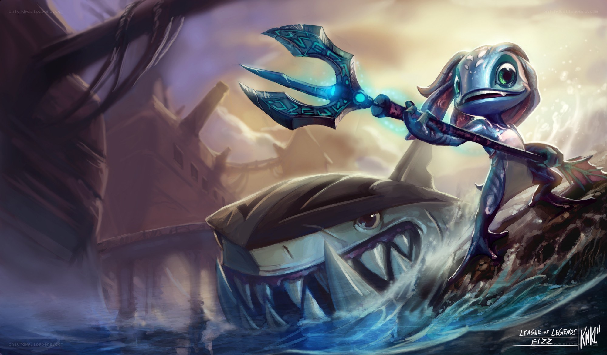 Fizz the Yordle with a trident