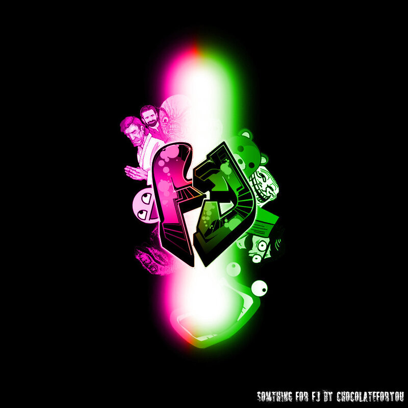 FJ logo with characters