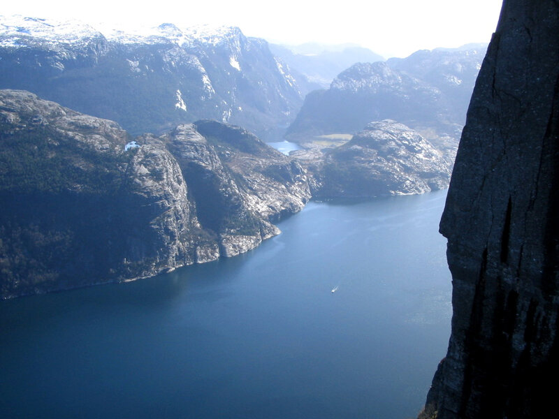 fjord view from cliff