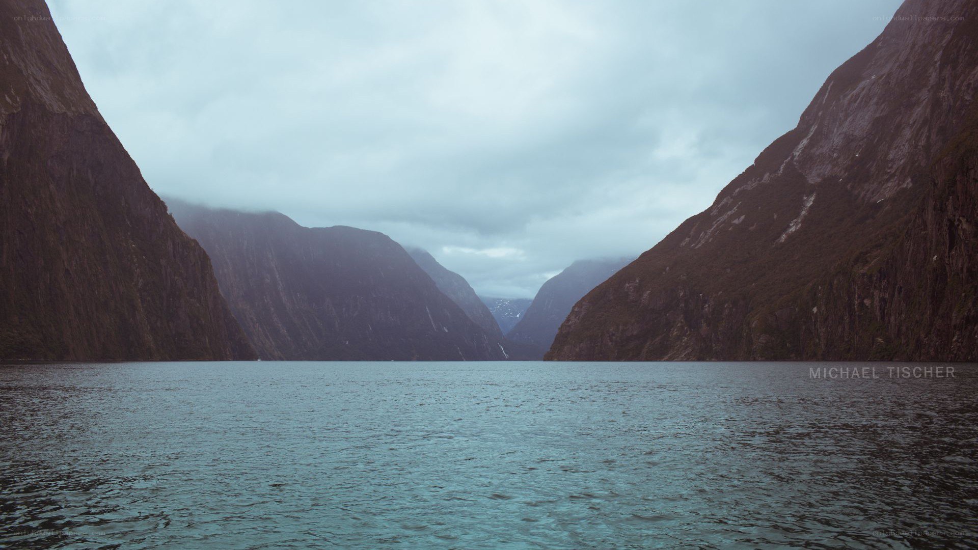 fjord with steep cliffs