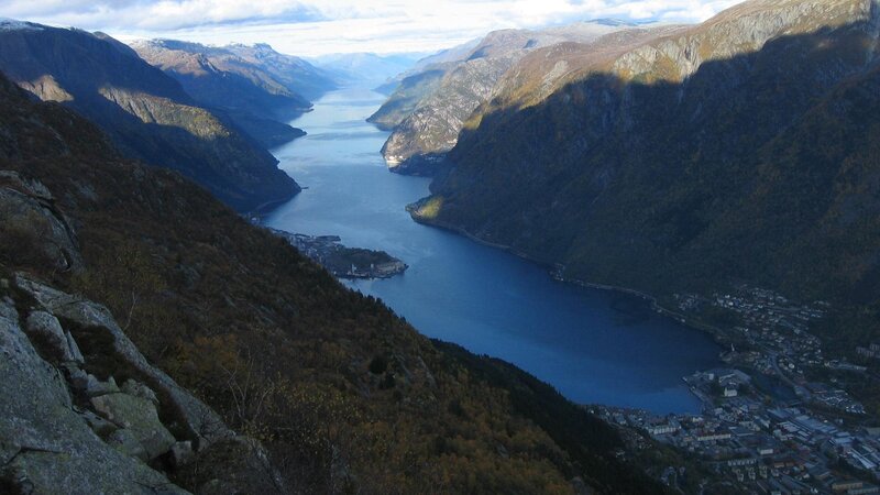 Fjord with Towns