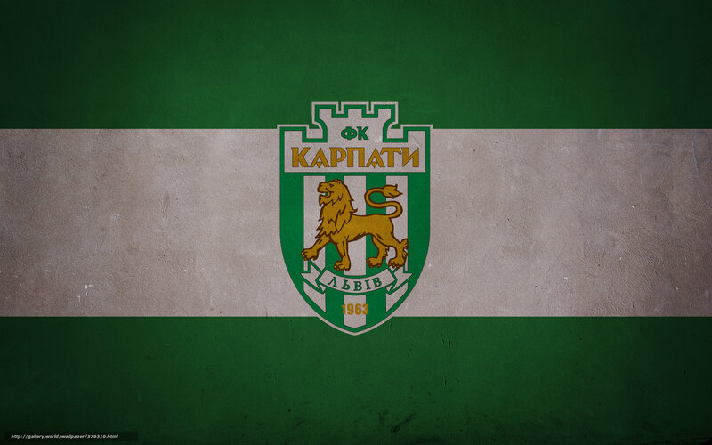 FK Karpaty Lviv logo on green and white background
