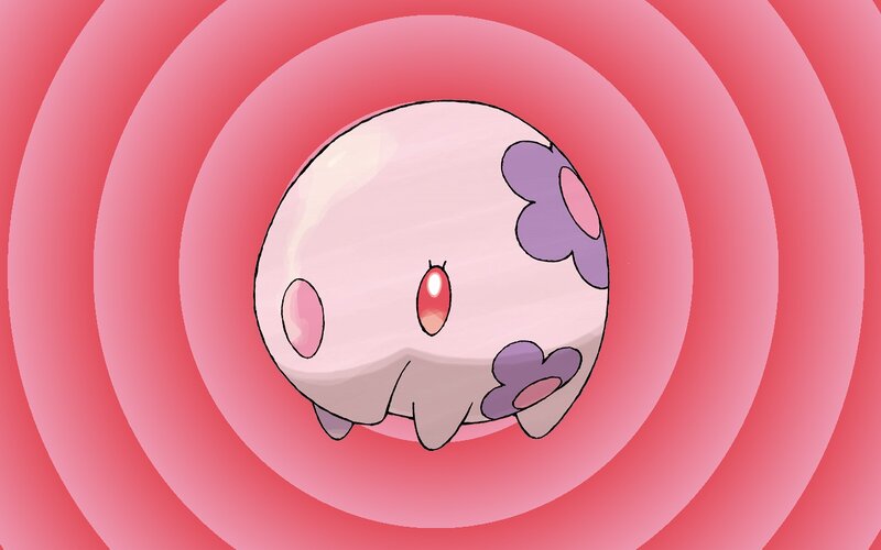 Flabébé in a Pink Circle