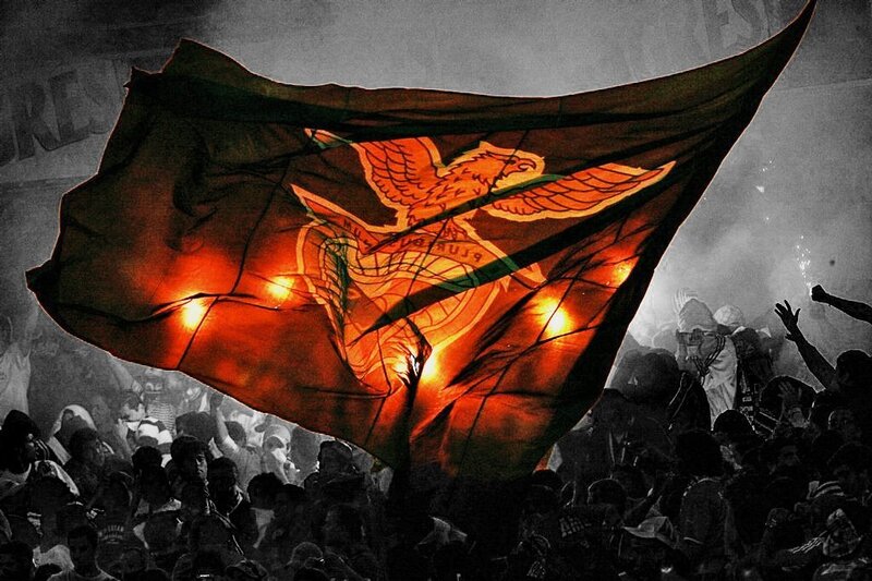 Flag at a crowd event