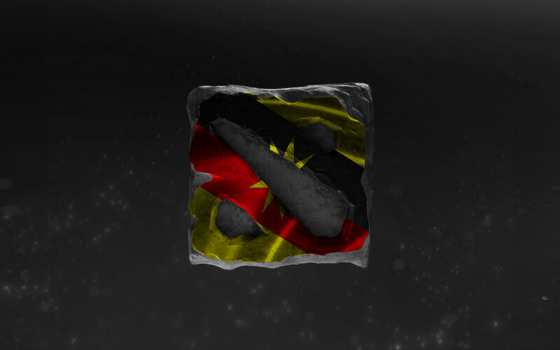 Flag in Cracked Stone