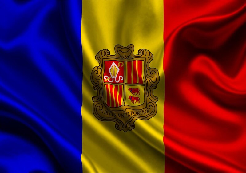 Flag of Andorra — Blue