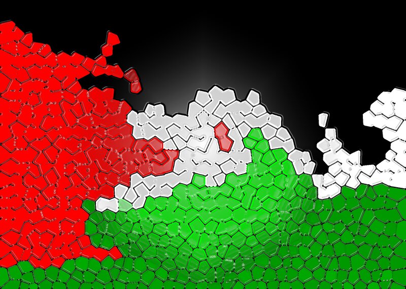 Flag of Belarus — Red, Dramatic