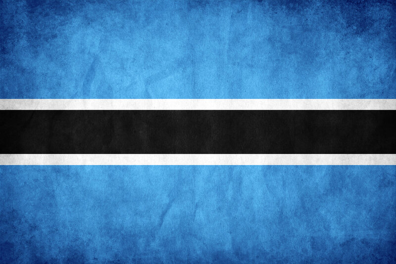 Flag of Botswana — Blue, Neutral