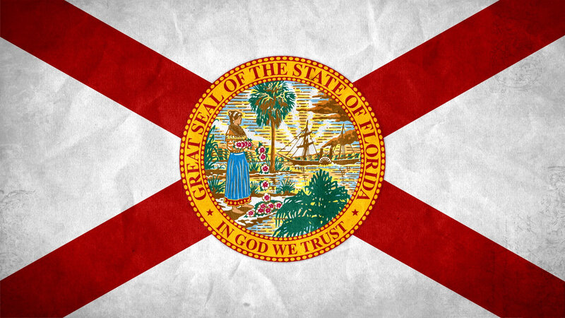 Flag of Florida — Red, Formal