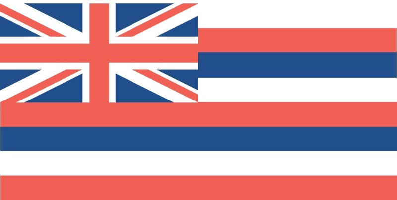 Flag of Hawaii — Red