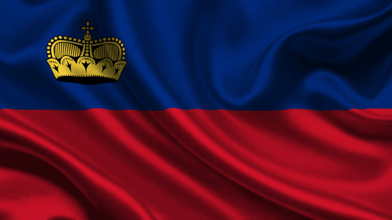 Flag of Liechtenstein — Blue