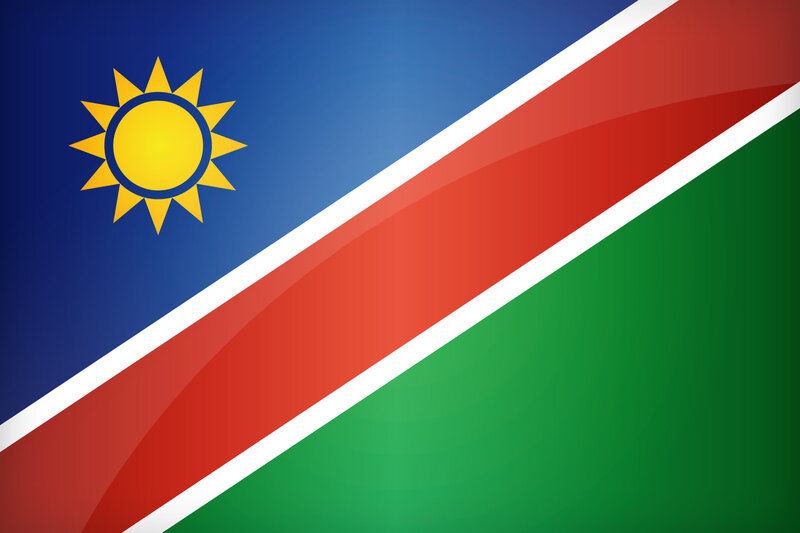 Flag of Namibia — Blue