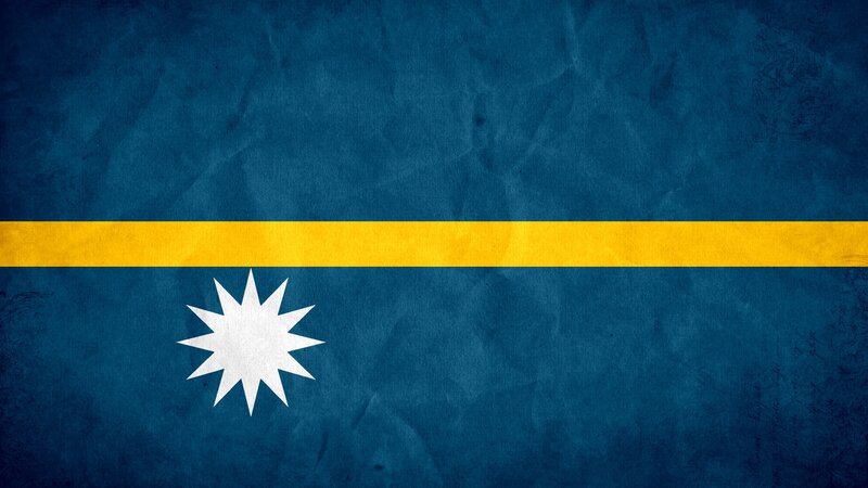 Flag of Nauru — Blue