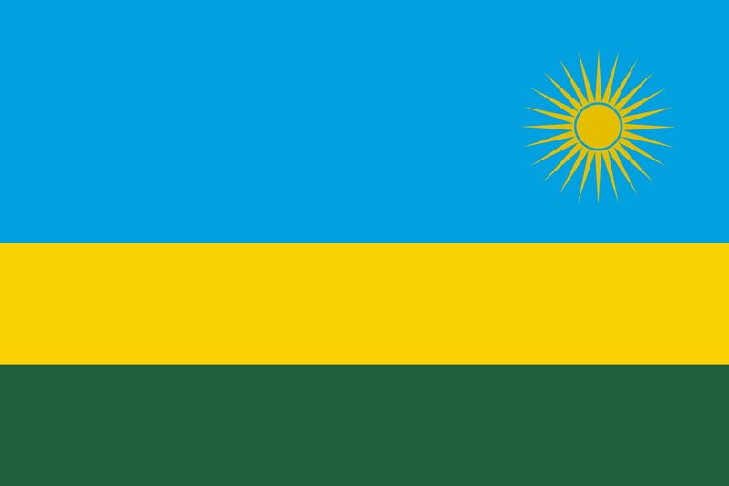 Flag of Rwanda — Blue