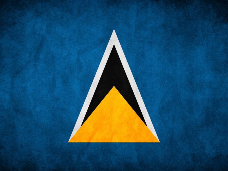 Flag of Saint Lucia — Blue