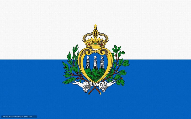 Flag of San Marino — Blue, Formal