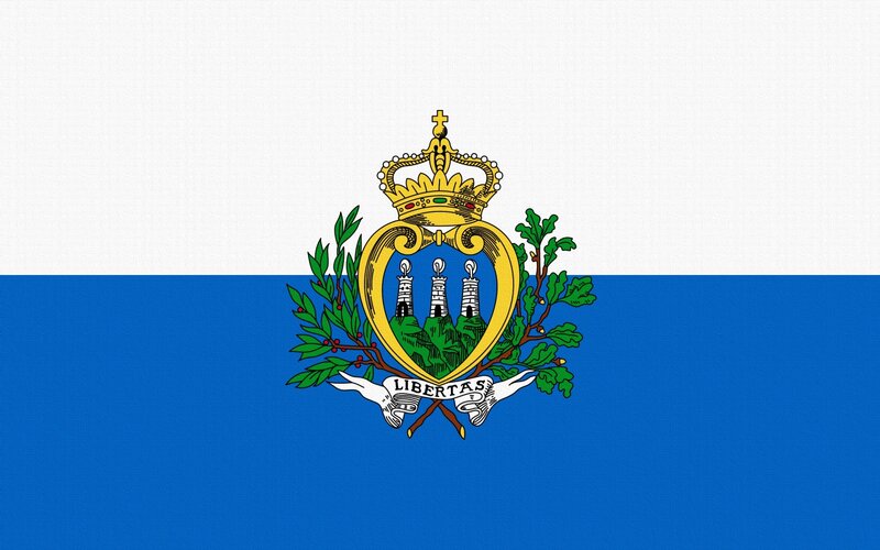 Flag of San Marino — Blue