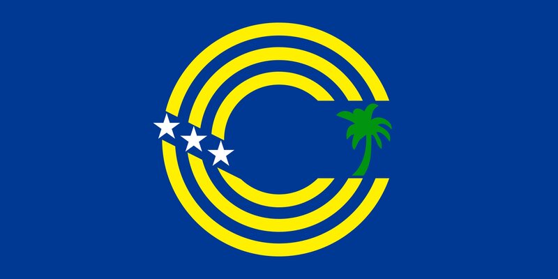 Flag of the Cook Islands — Blue