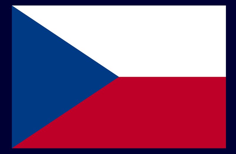 Flag of the Czech Republic — Blue