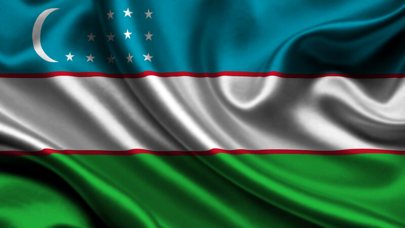 Flag of Uzbekistan — Blue