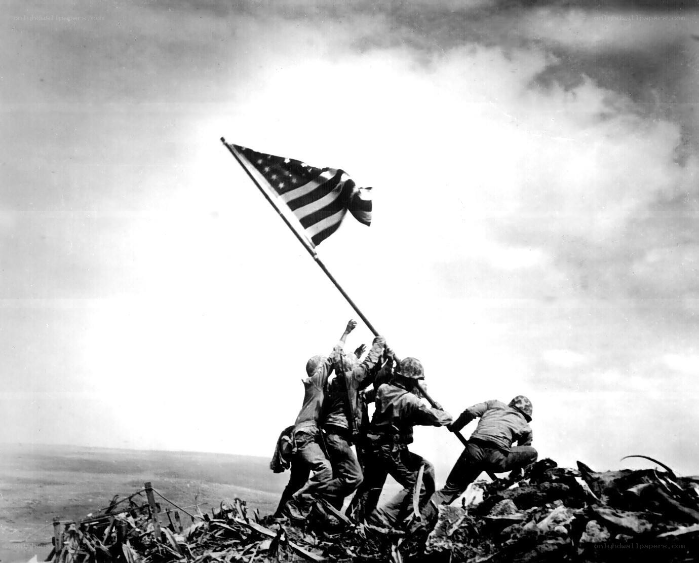 Flag raising on Iwo Jima