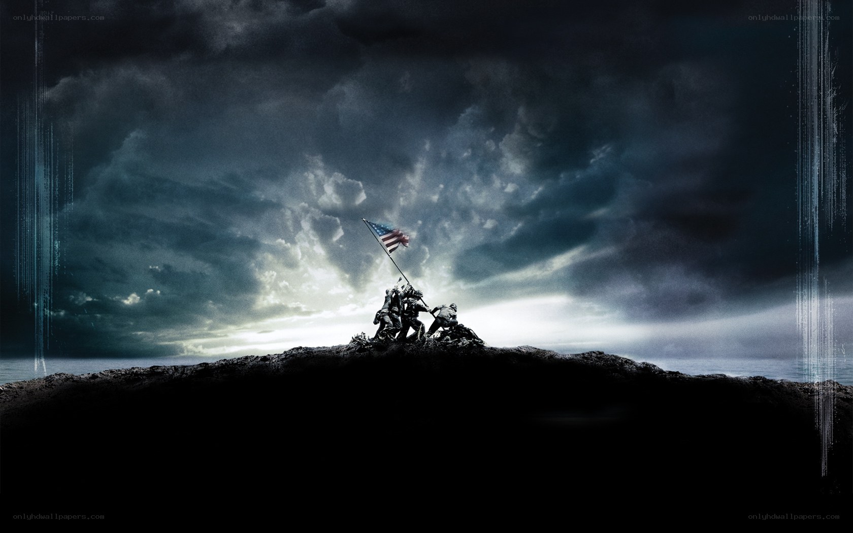 Flag raising on Iwo Jima