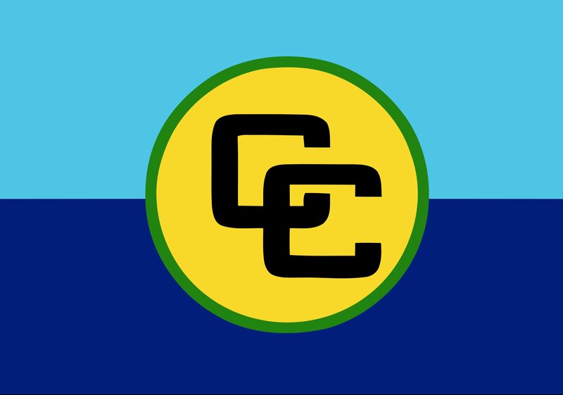 Flag with CC Logo — Blue
