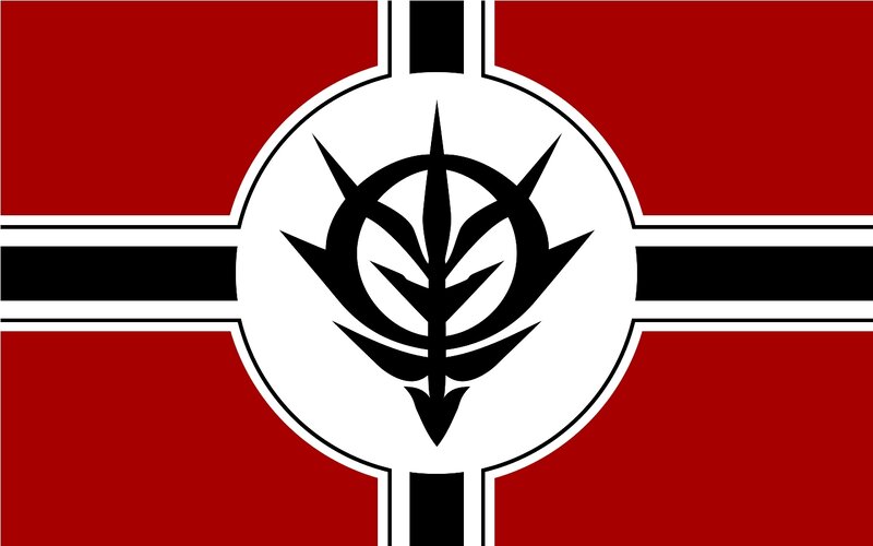 flag with central emblem