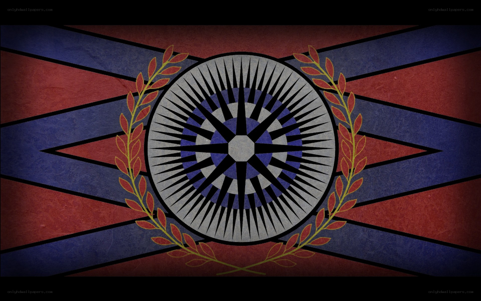 flag with central emblem