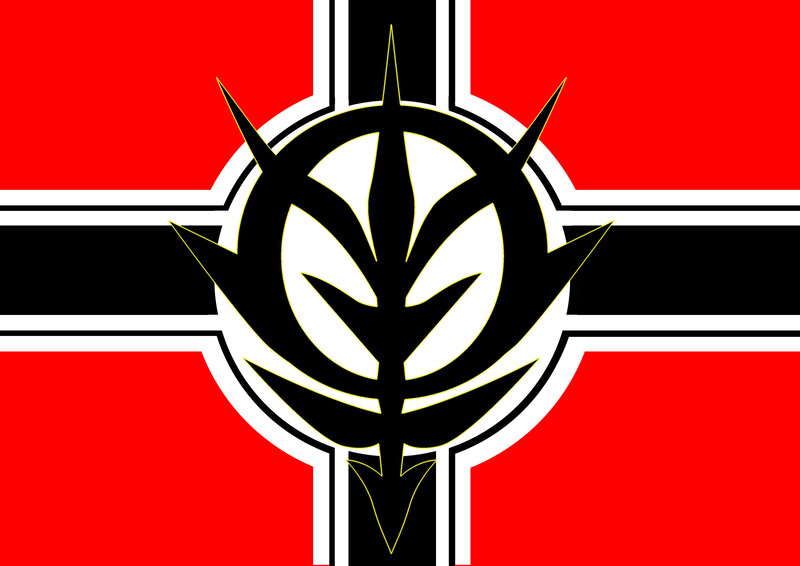 Flag with Emblem — Red
